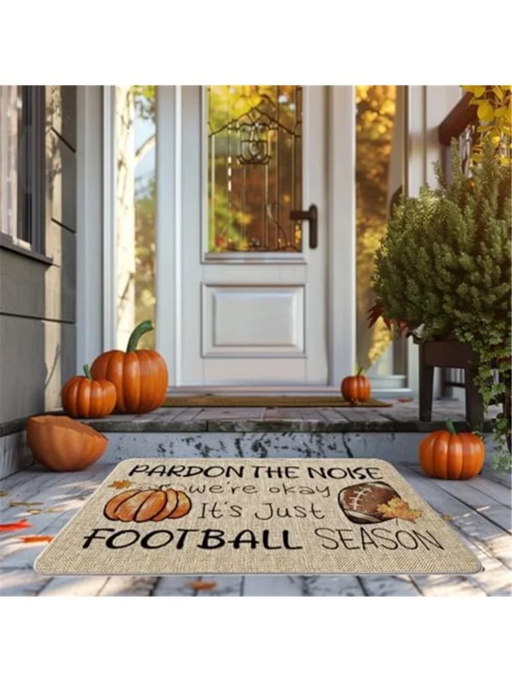 Fall Door Mat Football Season